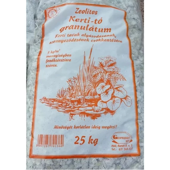 Zeolitos kerti tó granulátum 10-30mm zsákos 25kg