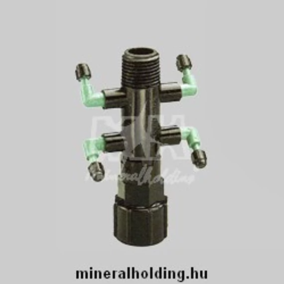 ORBIT mikroelosztó adapter, 4 leállás, átfolyó