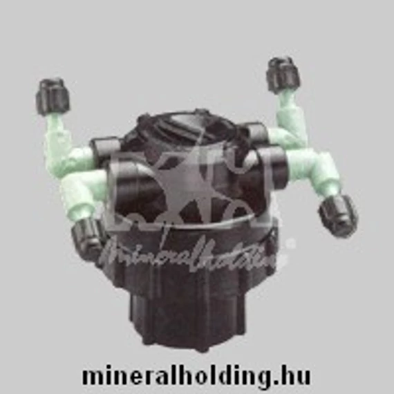 ORBIT mikroelosztó adapter, 4 leállás, végálló, átfolyásszabályzós